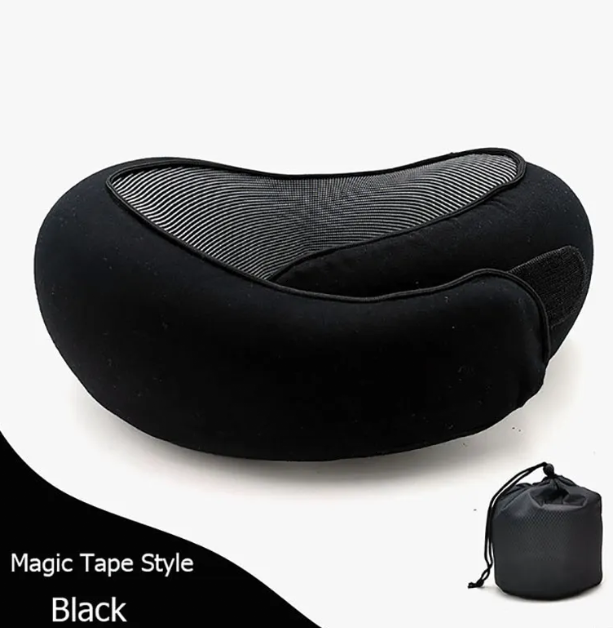 Travel Neck Pillow Non-Deformed Airplane Pillow Travel Neck Cushion Durable U-Shaped Travel Memory Cotton Nap Neck Pillow