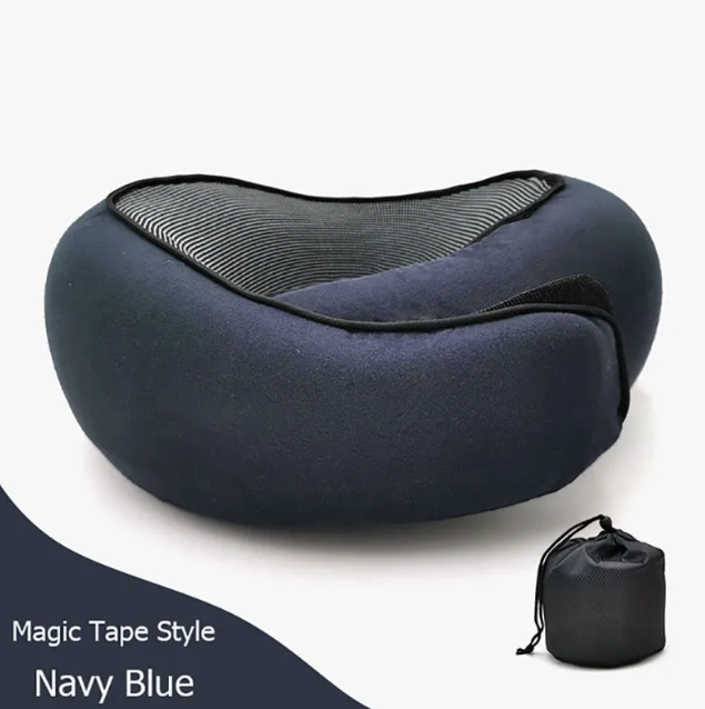Travel Neck Pillow Non-Deformed Airplane Pillow Travel Neck Cushion Durable U-Shaped Travel Memory Cotton Nap Neck Pillow